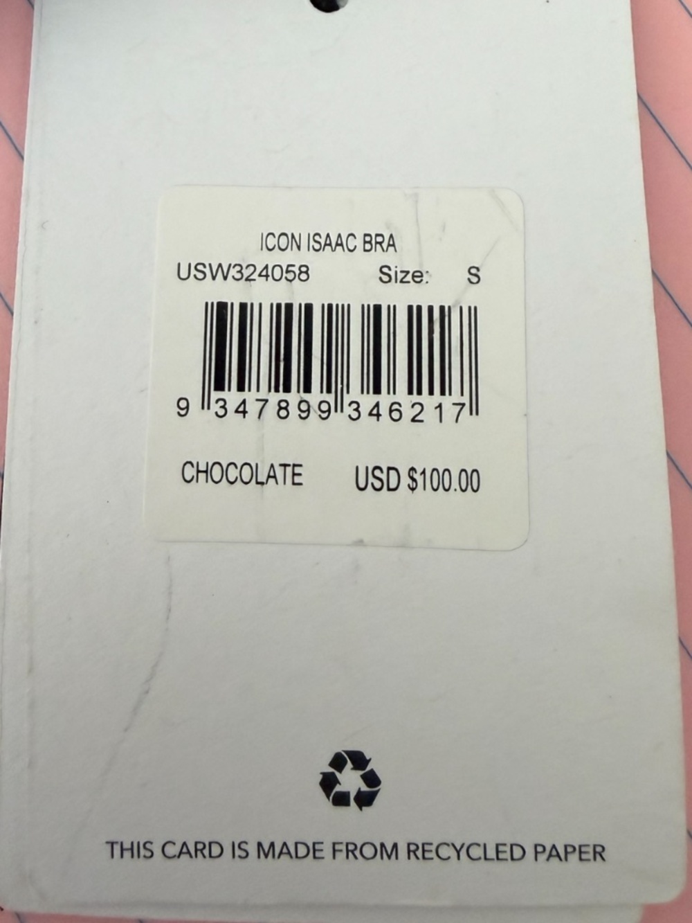 NWT The Upside Icon Isaac Bra Chocolate Brown Color Block Size S Retail $115 - Picture 4 of 4